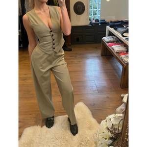 NEW PHILOSOPHY DI LORENZO SERAFINI stretch wool waistcoat in grey